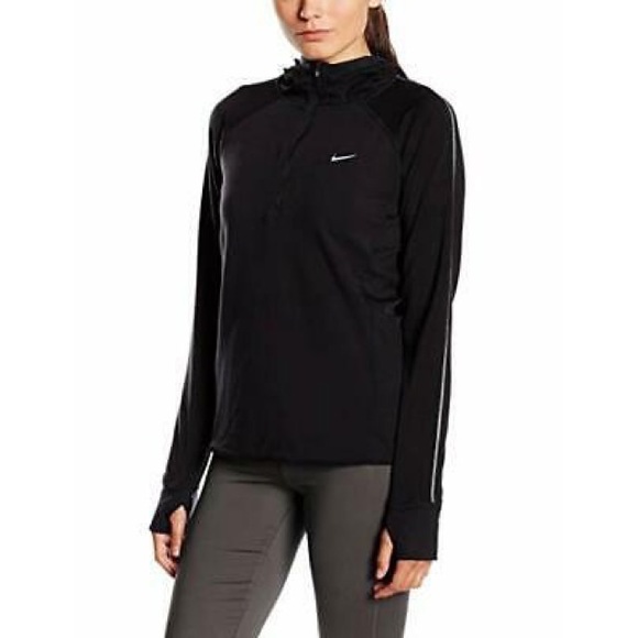 Nike Sweaters | Nike Drifit Sprint Hooded Half Zip Running Sweater | Poshmark